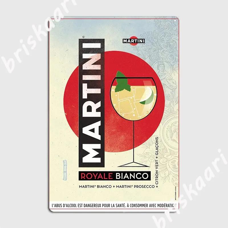 Vintage Pub Martini Aperitif Poster Metal Plaque Plaques Cinema Living Room Pub Garage Retro Tin Sign Poster