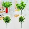 Bouquet de fausses plantes vertes pour décoration de mariage, salon, intérieur, extérieur