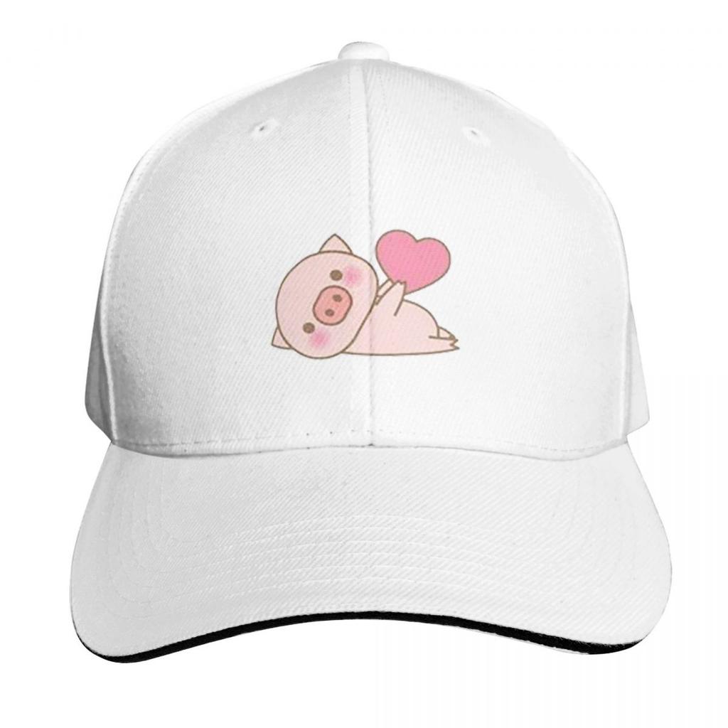 Lots Of Little Hearts Pig Emoticon Cap Fashion Casual Baseball Caps Adjustable Hat Hip Hop Summer Unisex Baseball Hats