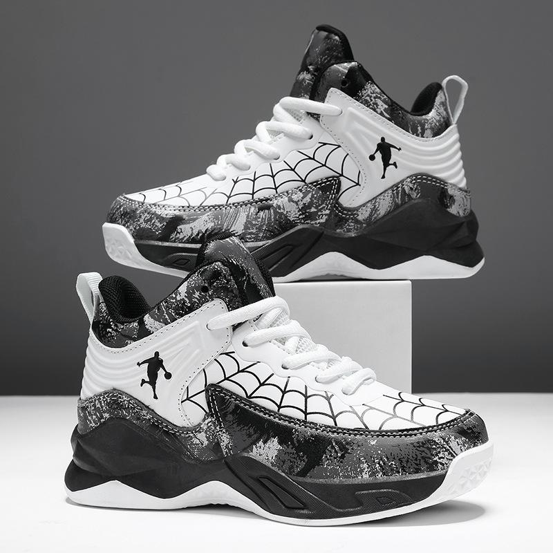 

2025 new children s basketball shoes men s high-top personalized comfort non-slip wear-resistant thick-soled outdoor sports basketball shoes 40