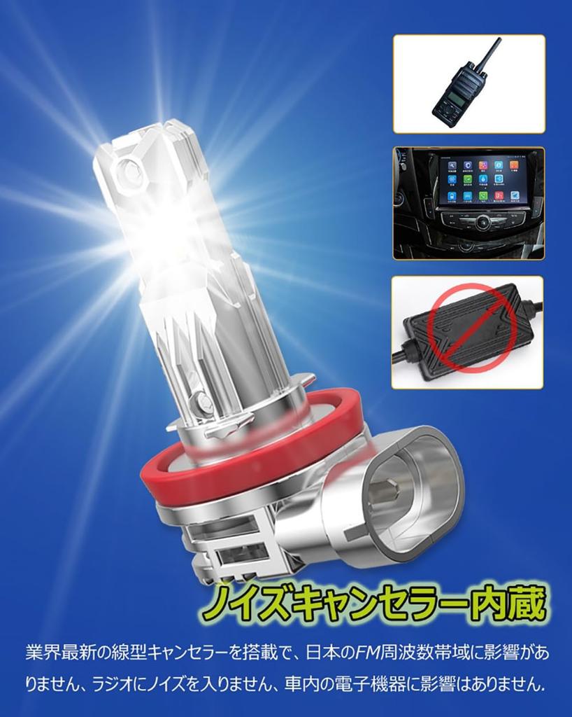 GOSMY H11/H8/H16 LED Fog Lamp, Explosive Light, H9 LED Headlight, For High Beam, 6000k