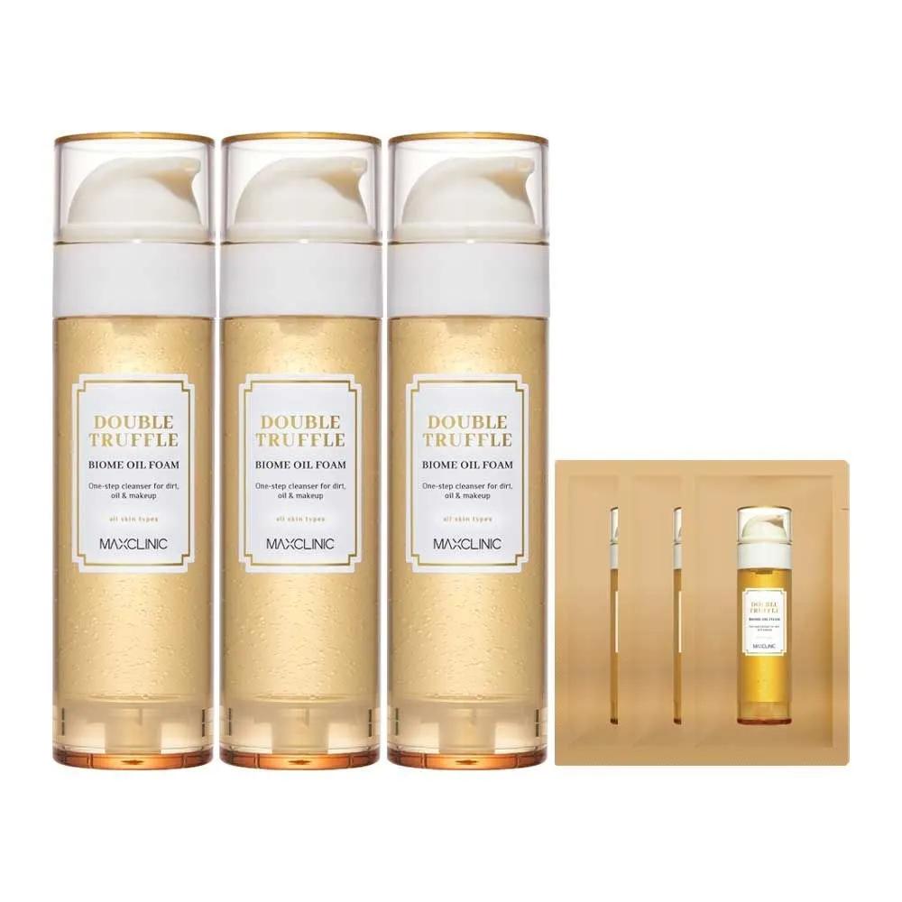 MAXCLINIC Oil Foam Cleansing Double Truffle Biome 110g 3pcs + 3 Samples