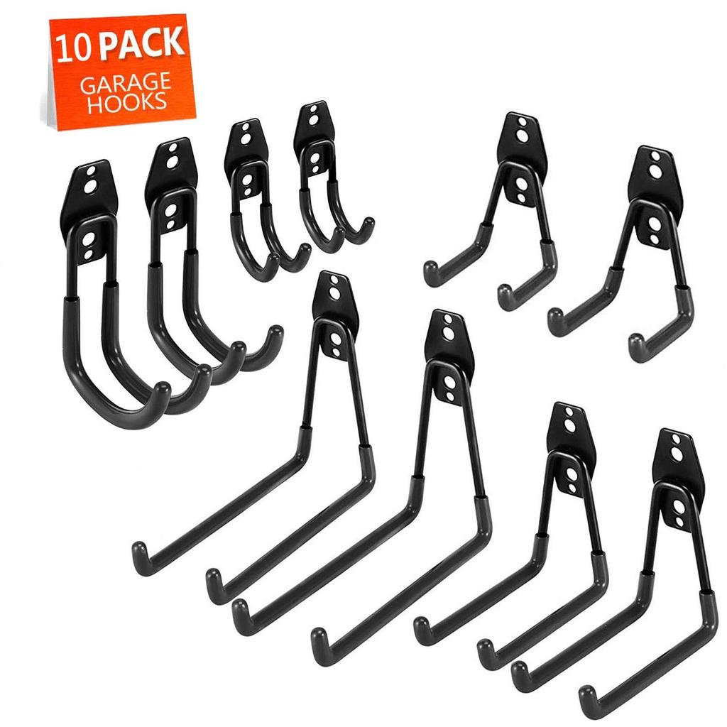 Heavy-Duty Metal Hooks for Garage and Garden Tools