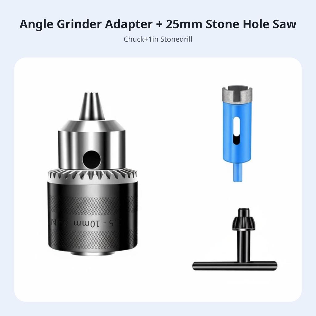 Angle Grinder Conversion Chuck Multi-Functional Drill Adapter Easy To Install High Accurate for DIY Hobbyists, Professionals