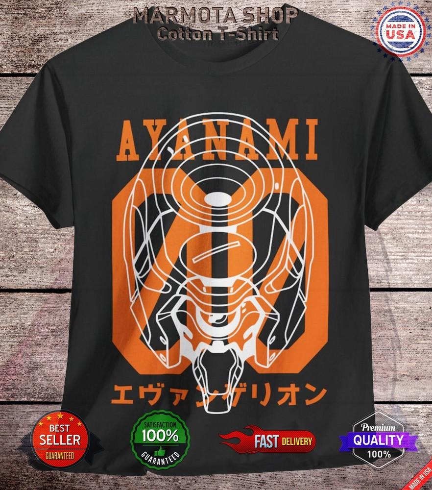 

Rei Ayanami Neon Genesis Evangelion Shirt EVA-00 Waifu Anime Tee T-Shirt NGE 00 S
