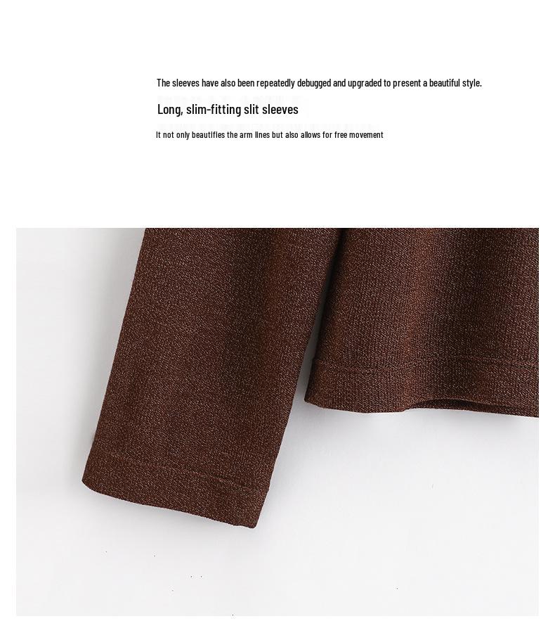 Sous-couche à manches longues et col semi-haut en Tencel pour femme, Collection Automne/Hiver 2024 - Épaisseur moyenne, Coupe ample.