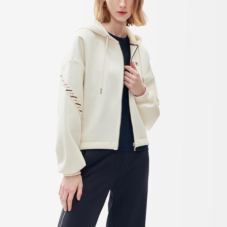 New FILA Jackets Women's Steam White F11W211504FIV