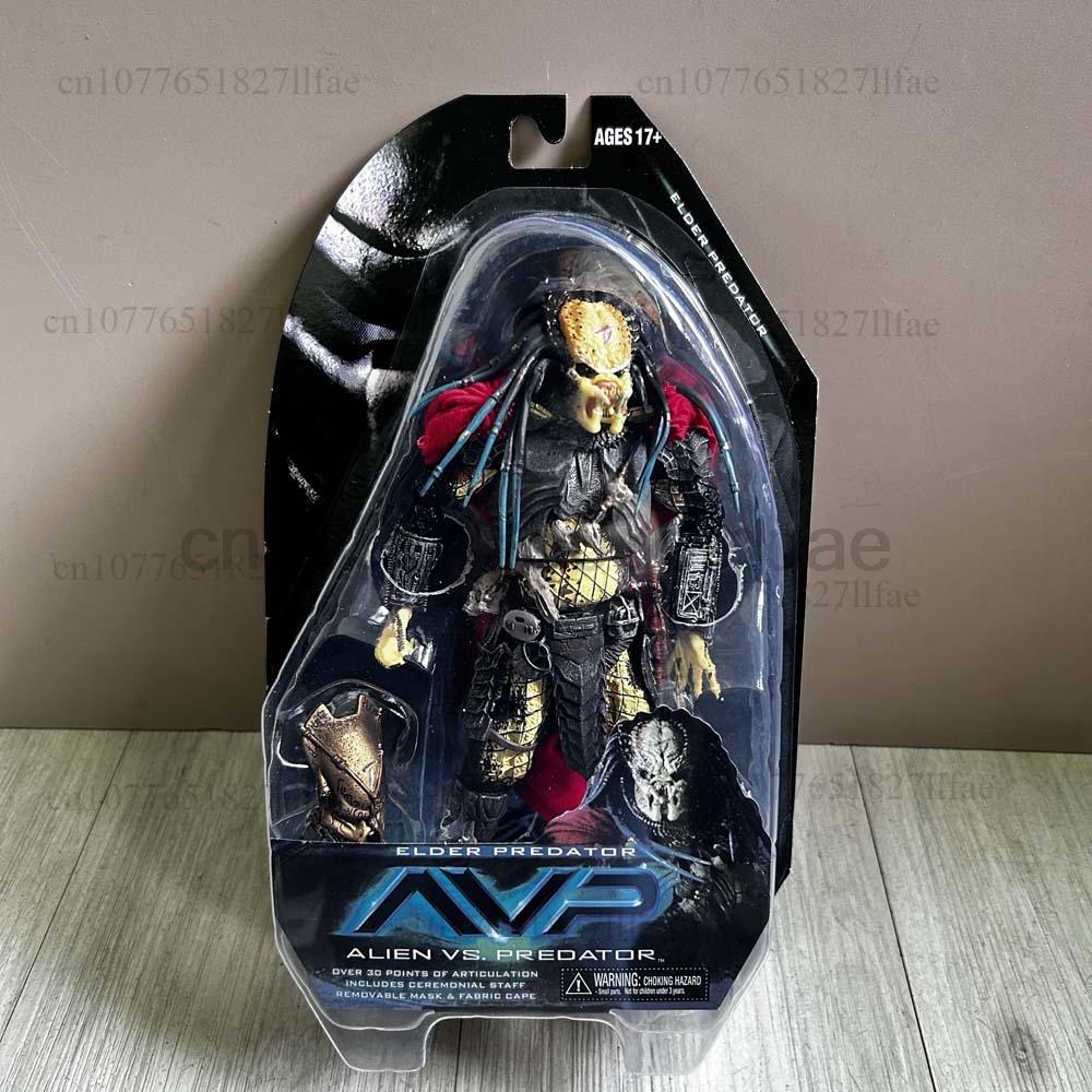 Hiya Toys Alien gegen. Predator Älterer Predator 1:18 Skala Actionfigur Modell Spielzeug Gelenkige Bewegliche Puppe Weihnachtsgeschenk Raumdekoration