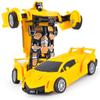 Popular Children's Deformed Toy Robot and Car Set for Educational Play At Street Markets and Night Stalls.
