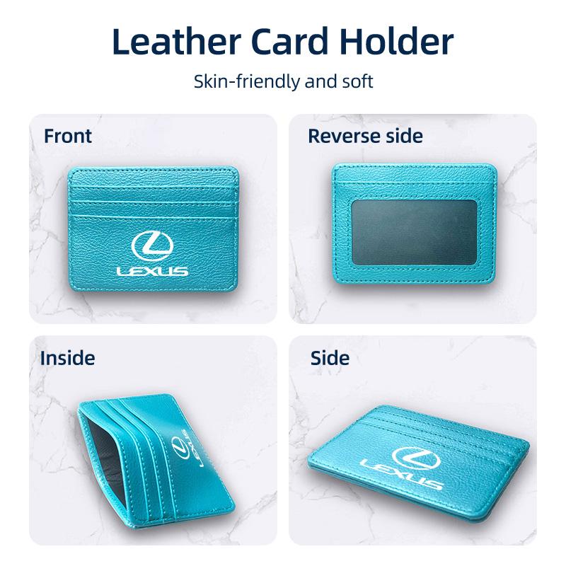 Car Styling Card Case Thin Coin Purse Driver's License Ticket Holder For Lexus UX250h RX450h CT200h RX400h NX300h RX350 RX300 GX