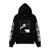Japanese Anime Hoodie Sweatshirt Jujutsu Kaisen Satoru Gojo Anime Print Soft Fleece Warm Long Sleeve Hooded Sweatshirt