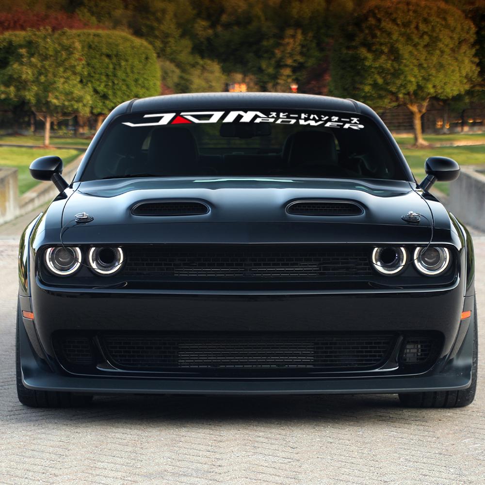 JDM Japanese Racing Vinyl Decal for Car Windshield Waterproof Non-Fading Self-Adhesive Car Sticker Auto Decoration Accessories