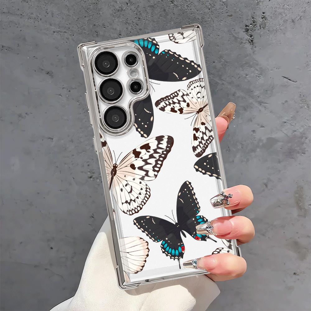 Case for Samsung Galaxy S25 S21 Plus S23 S25Edge S22 Ultra S20 FE S24 Phone Cover Creative Butterfly