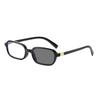 Small Square Frame Photochromic Myopia Glasses Printed Glasses-legs High-definition Anti Blue Light Versatile Eyewear 0 To -4.0