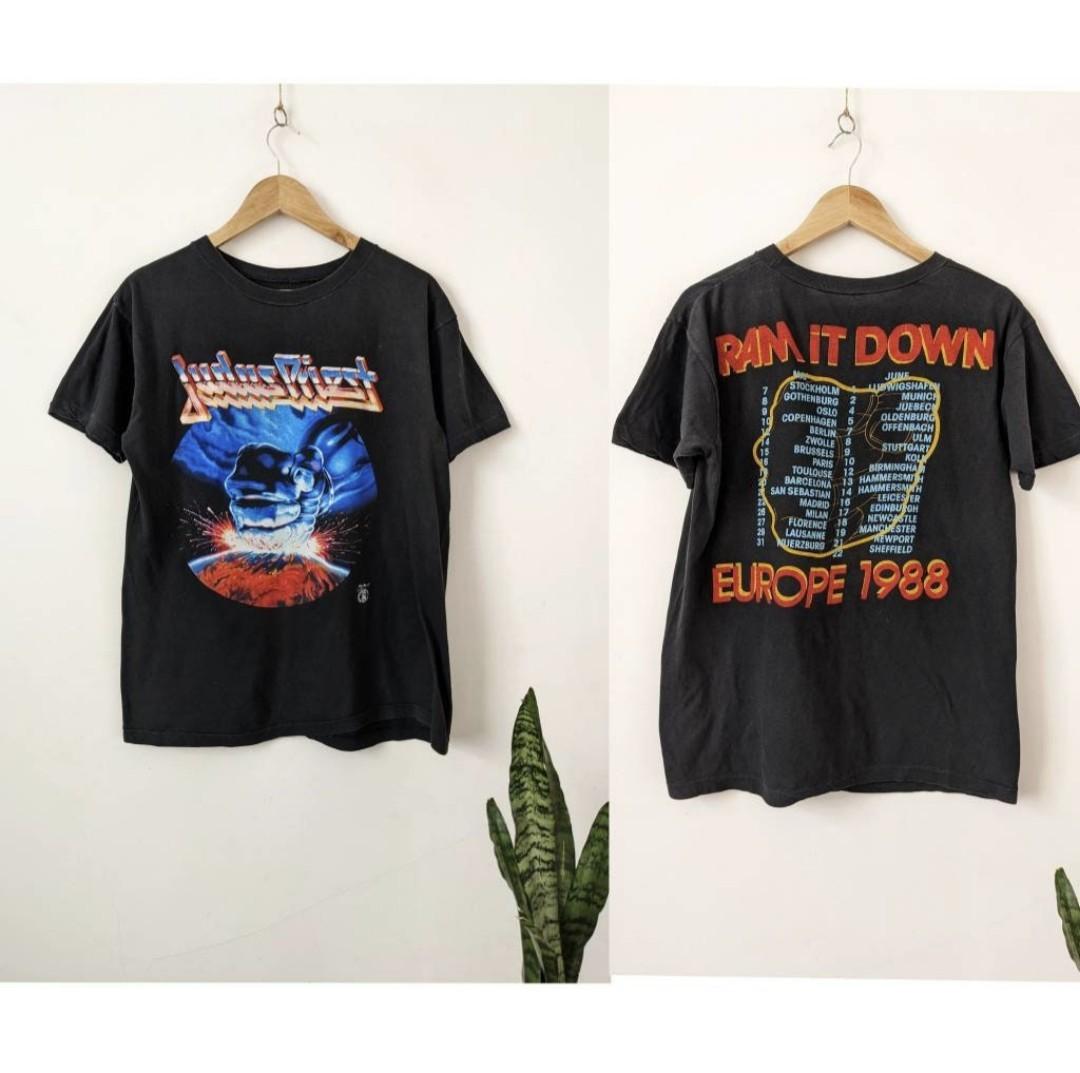 Vintage Judas Priest Ram It Down 1988 European Tour T-Shirt XL