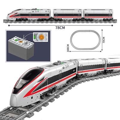 Σειρά City Train The High-Speed ​​Railway Kits Μοντέλο Σετ μηχανοκίνητων αυτοκινήτων δομικά στοιχεία με παιχνίδια μάρκας L