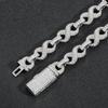 Eternity Lemniscate Bracelet 10mm Figure 8 Cuban Chain Micro Pave Zircon Endless Symbol Hip Hop Jewelry Men Women