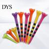 Verstellbarer Tee 10 Stück 38/70/82MM Golf Gestreift Spitze Scharf Kunststoff Ballhalter Trainingshilfe Spike Set Zubehör Golfer Geschenke Robust