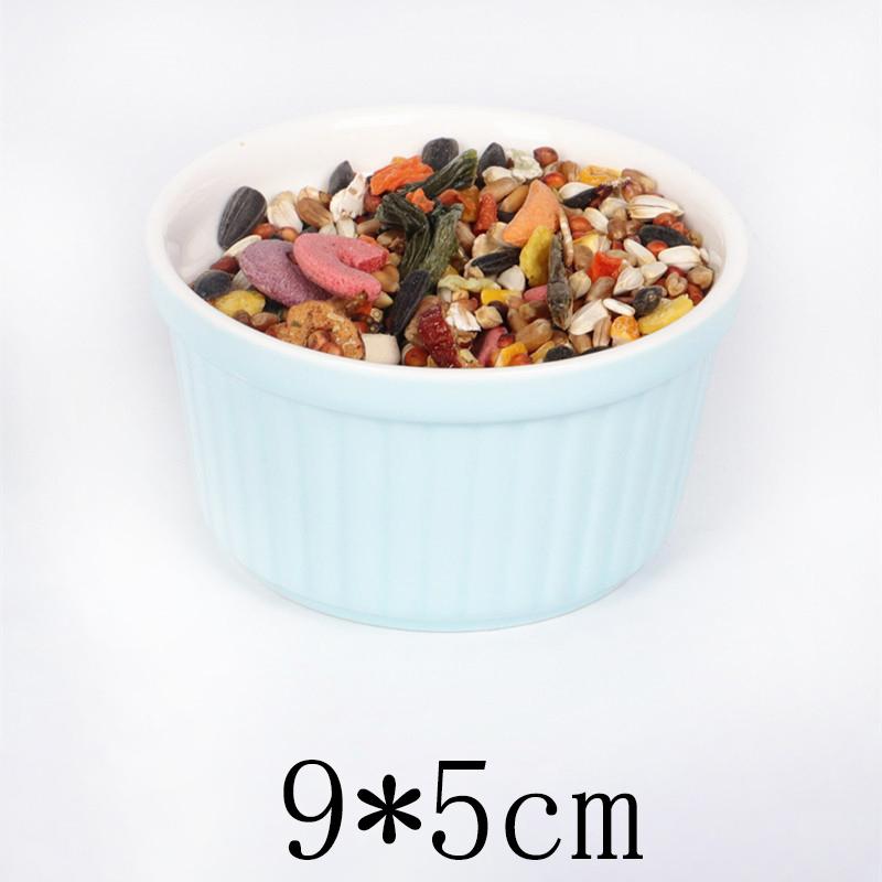Hamster Ceramic Feeding Bowl Feeding Basin Guinea Pig Chinchilla Hedgehog Small Pet Round Bowl Food Water Feeder