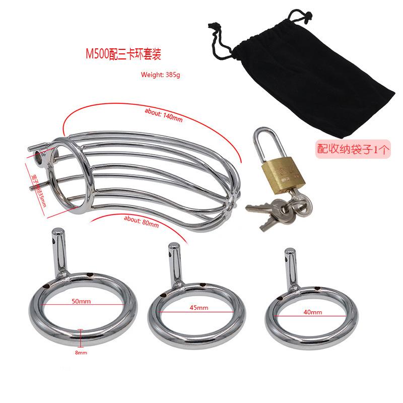 Metal Cage Penis Lock Chastity Lock Chastity Cleaner Long-Term Wear CB Sex Toys Sex Tools Cage SM