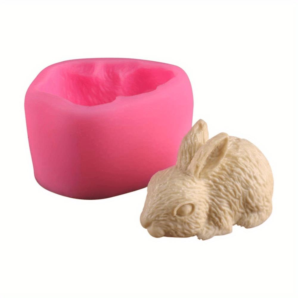 

Силиконовая форма 3D «Кролик» — универсальный инструмент для самостоятельного украшения тортов, изготовления форм для выпечки, изготовления свечей и формовки полимерной глины с дизайном в виде пасхальных кроликов. розовый