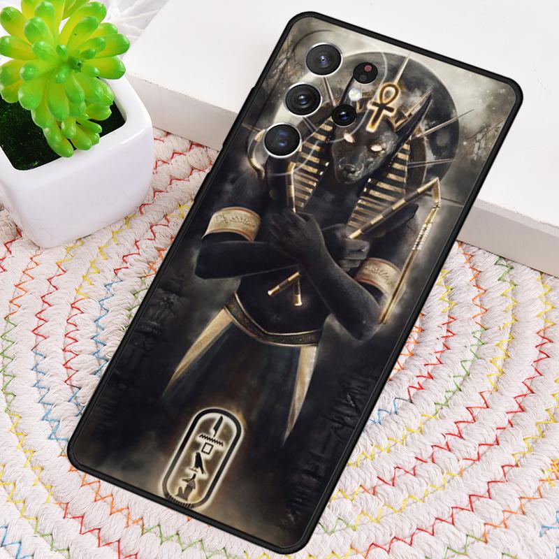 Anubis Ägyptischer Gott Handyhülle für Samsung Galaxy note 10 pro S26 Ultra S23 S24 FE S25 S21 S22 PLUS stoßfest Hülle