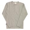 Daily Series Henley Neck Long Sleeve Cut and and Size 6153482 T-Shirt, Sewn, Men's Women's, M, 14_Gray,