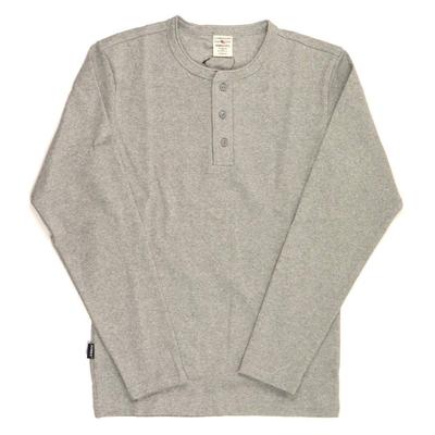Daily Series Henley-Ausschnitt Langarm Schnitt und Größe 6153482 T-Shirt, genäht, Herren Damen, M, 14_Grau,