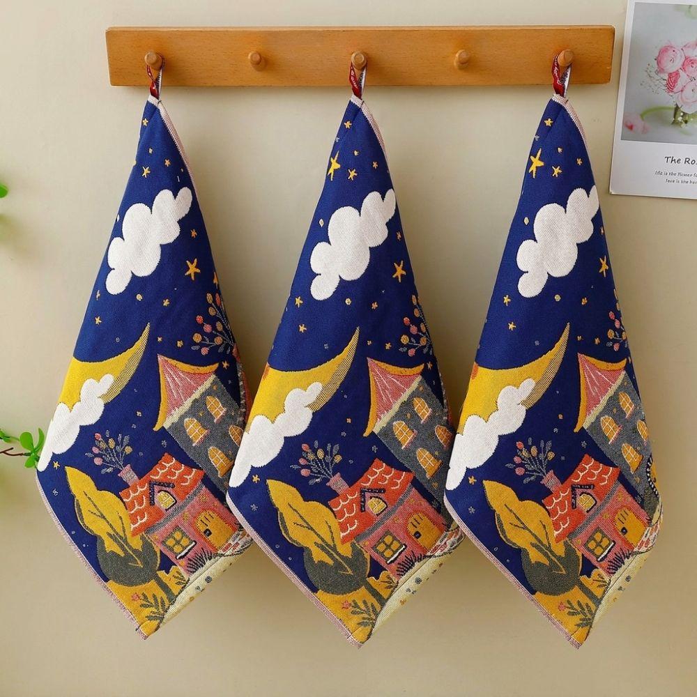 Quick Dry Large Hand Towel 34x40cm Pure Cotton Dish Cloth High Quality Tea Towel Home Restaurant