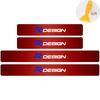 4PCS Carbon Fiber Car Door Sill Protected Stickers Auto Emblem Decal Anti-scratch For Volvo Rdesign XC60 XC90 V40 V50 V60 S60 T6 KW0