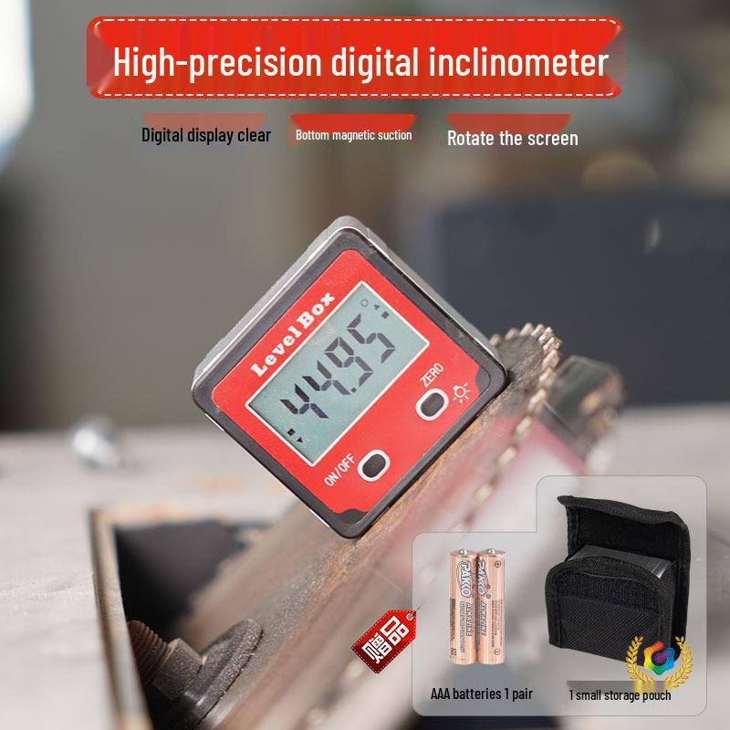 Digital Inclinometer & Tilt Level Protractor Ruler