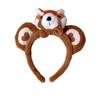 Plush Raccoon Headband Creative Cartoon Animal Zoo Hair Accessory For Kids And Adults