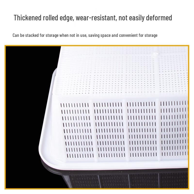 Rectangular Plastic Kitchen Storage & Drain Basket