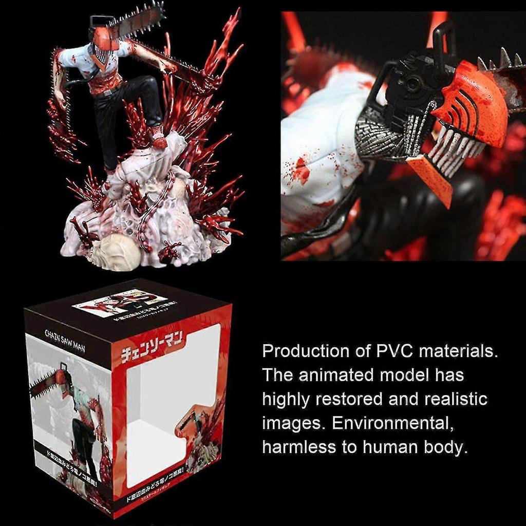 Chainsaw Man Denji Figurka Pvc Sochaanime Figurky Akční Figurka Model13.3inch