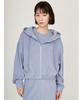 Emi PlaX Pile Hooded Free Size Parka, 13WCD252020, Women's, Blue,