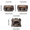 Ceramic Tea Stove Warmer Set - Natural Calming Effect Scents Diffuser with Tealight Holder for Meditation