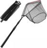 Landing Net Foldable Telescopic Fishing Adjustable Lightweight Rust-resistant Material Multifunctional Tool Portable Suitable Freshwater Saltwater 2m