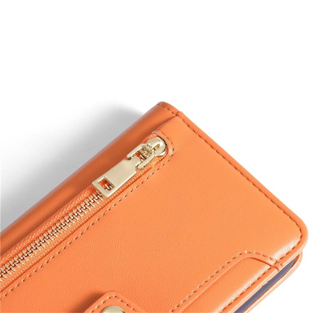 For OnePlus Nord CE5 5G/Ace 5 Racing 5G Leather Case Zipper Pocket Wallet Phone Cover with 2 Straps