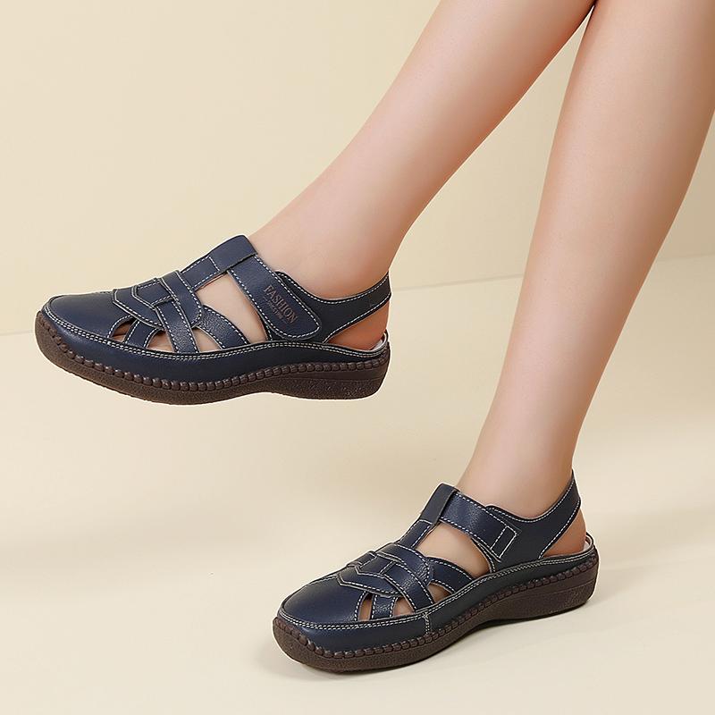 35-43 Summer Women's Sandals Openwork Breathable Slip-on Buckle Non-slip