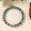 Festive Gifts K2 Blue Jasper Beaded Bracelet Natural Fashion Jewelry For Men And Women Daily Wear Simple Versatile Accessory
