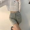 New Arrivals Open Run Women Plain Color Banding Short Pants For Training