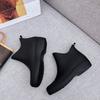 Women's Short Rain Boots Waterproof Non-Slip Boots for Students & Adults Height-Increasing Shoes All-Season Outdoor Footwear