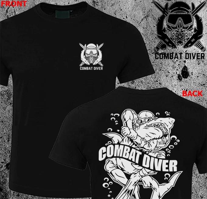 Us Military Combat Diver Special Forces Supervisr Tshirt Hq