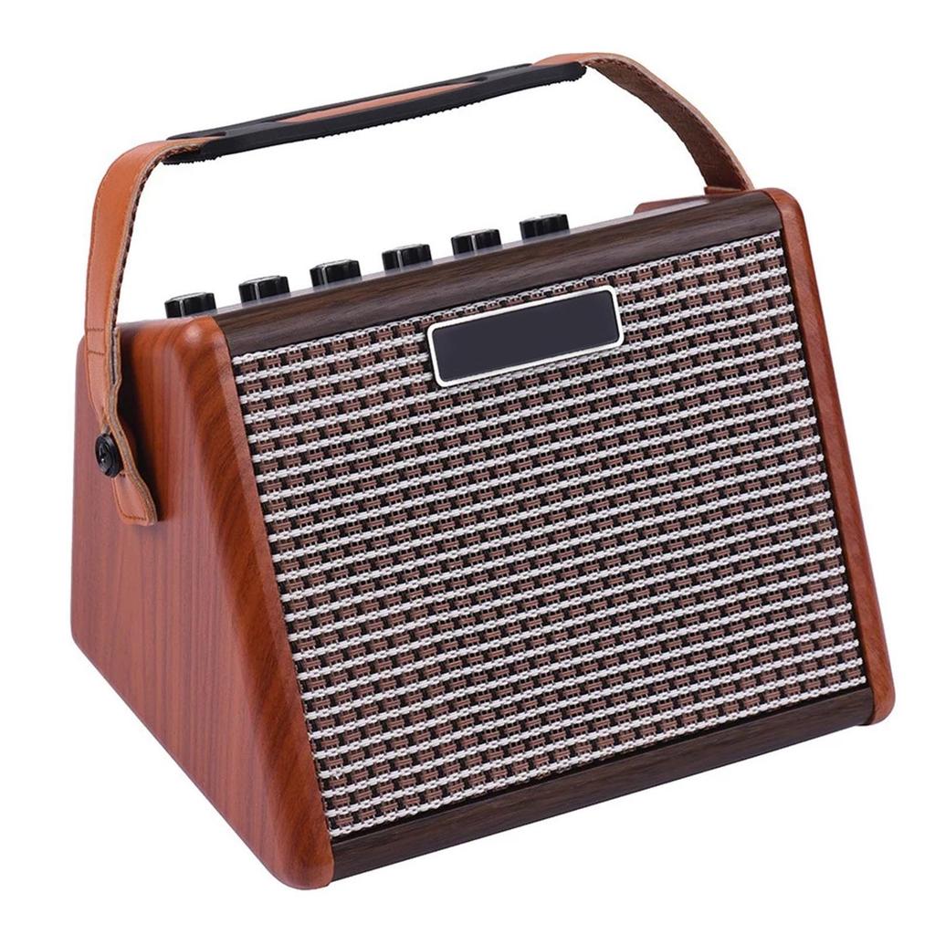AROMA AG 15A 15W Portable Acoustic Guitar Amplifier Amp BT Speaker Built in Rechargeable Battery with Microphone