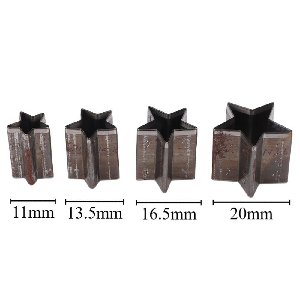 4 PCS with Storage Box Star Shape Leather Cutting Dies Set for DIY Handicrafts, Leather Bags, Belts