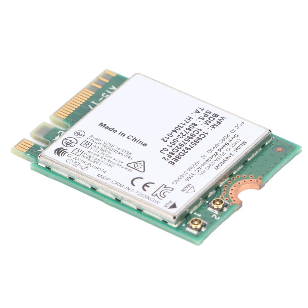 Drahtlose Netzwerkkarte 433Mbps Dualband 2,4G 5G NGFF M.2 Mini-Netzwerkkarte für Laptops