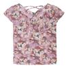 Office Lady Floral Printed Blouse Summer Straight Elegant V-Neck Women's Fashion Ruffles Spliced Short Sleeve Chiffon Shirt
