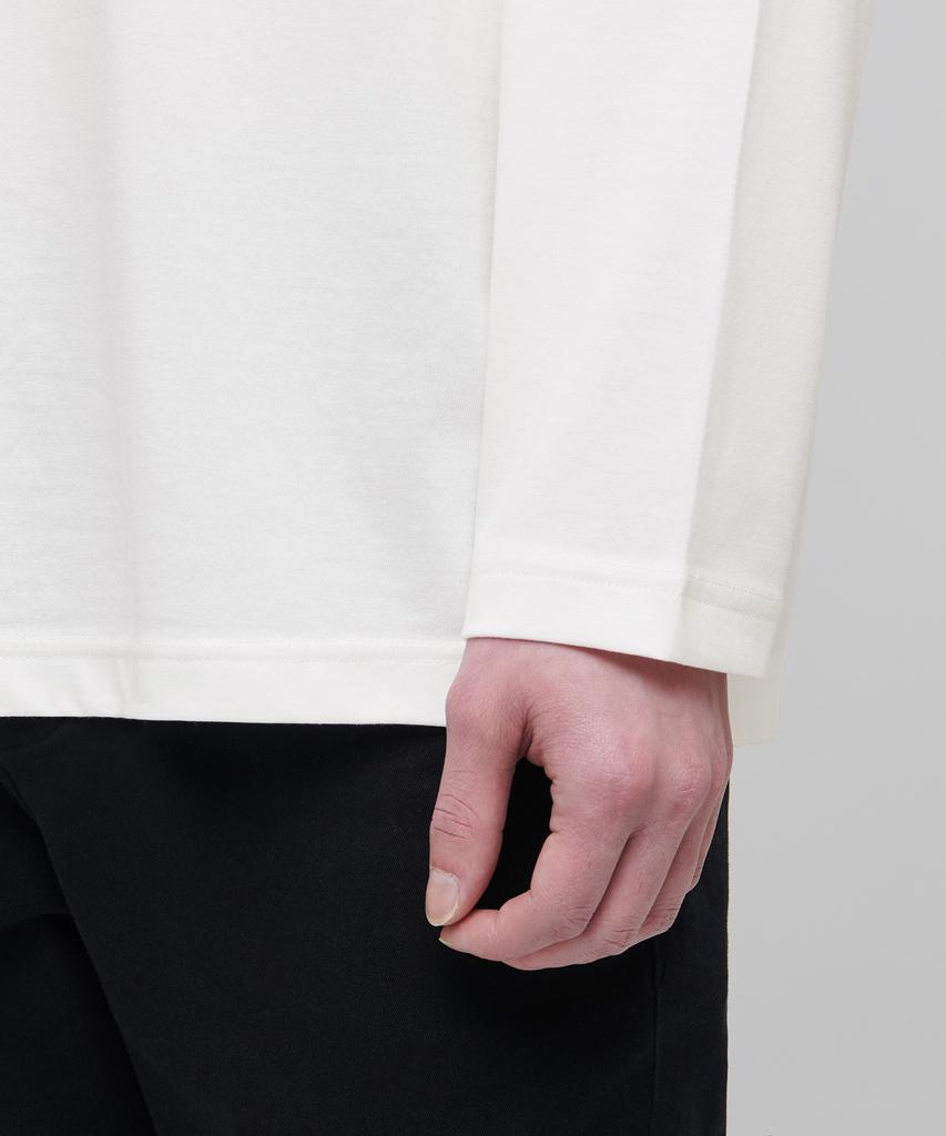 MUSINSA STANDARD [Cooltandard] Crew Neck Long Sleeve T-Shirt [Cream]