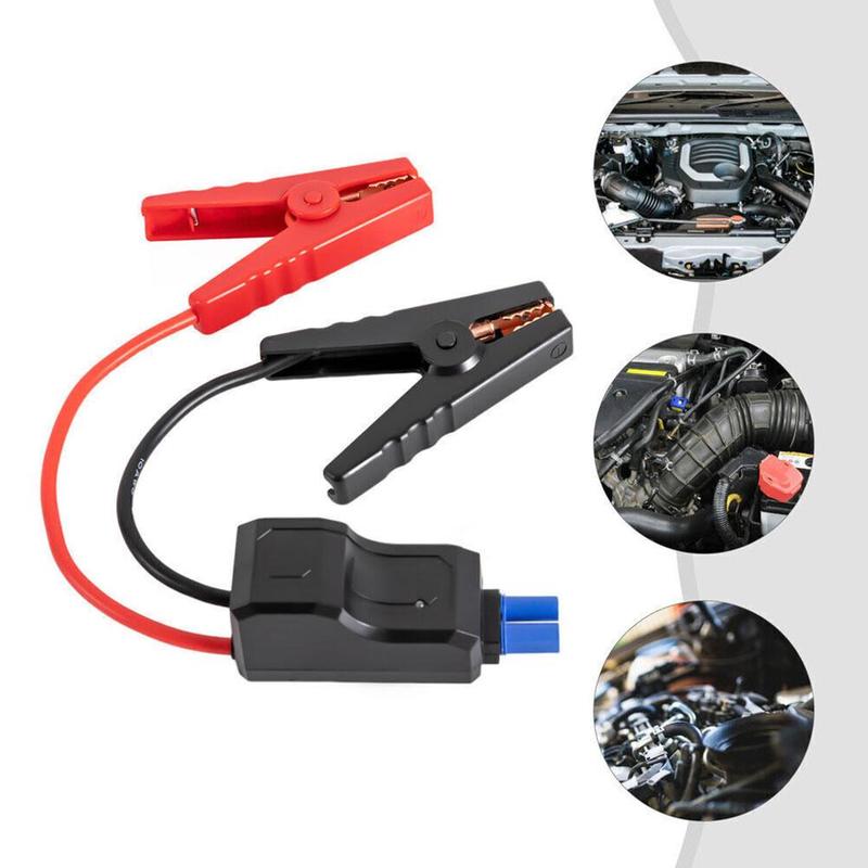 Starthilfekabel mit Klemmen Boosterkabel mit EC5-Stecker und Verhindert Rücklade-Modul für Auto-Starthilfe