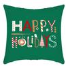 New Christmas Elk Santa Christmas Tree Egg Print Pillow Home Sofa Cushion Cover